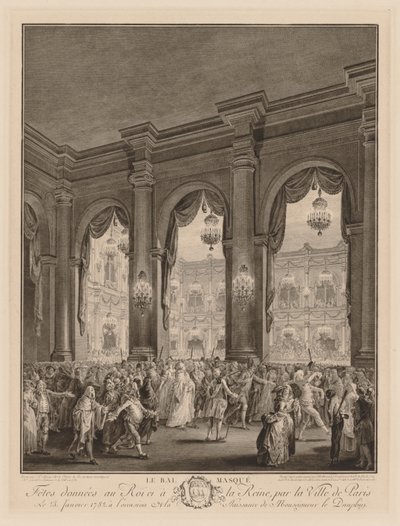 Il ballo in maschera da Jean Michel the Younger Moreau