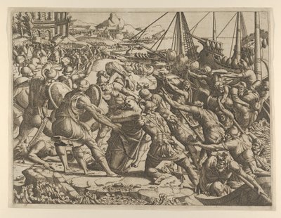 Il rapimento di Elena, 1535-55 da Jean Mignon