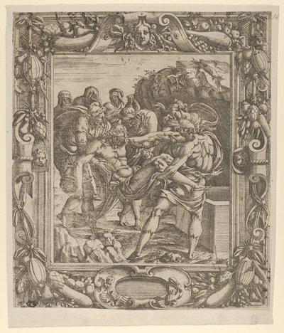 La sepoltura, 1535-55 da Jean Mignon