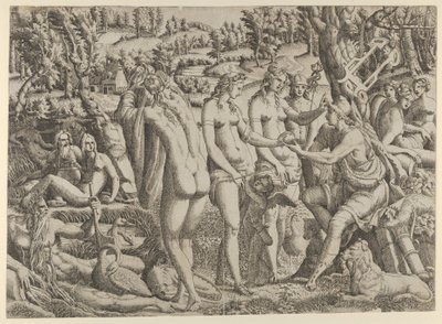 Il giudizio di Paride, 1535-55 da Jean Mignon