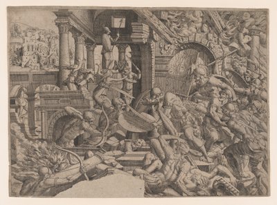Il sacco di Troia, 1535-55 da Jean Mignon