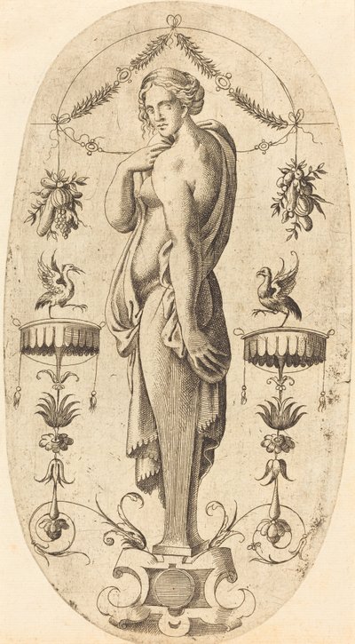 Donna con profilo sinistro da Jean Mignon