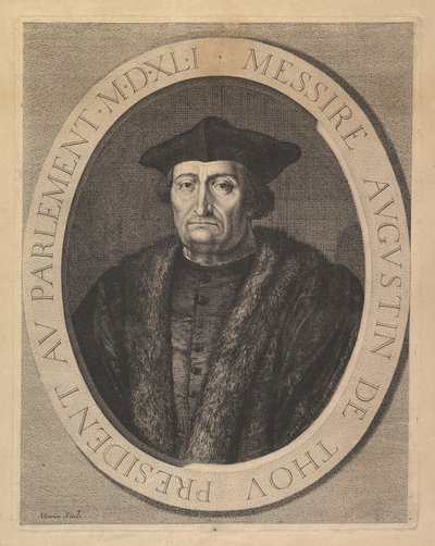 Augustin de Thou, presidente al Parlamento da Jean Morin