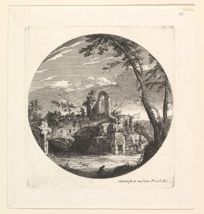 Le rovine sullo sfondo da Jean Morin