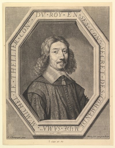 Michel Le Tellier, consigliere del re, 1620-50 da Jean Morin