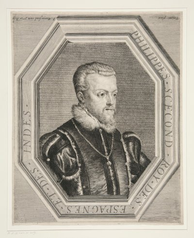 Filippo II di Spagna da Jean Morin