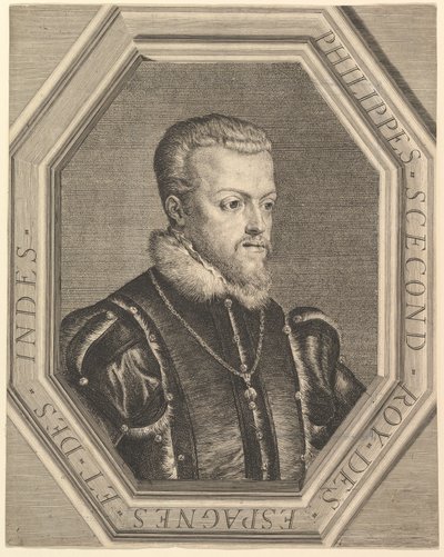 Filippo II, re di Spagna da Jean Morin