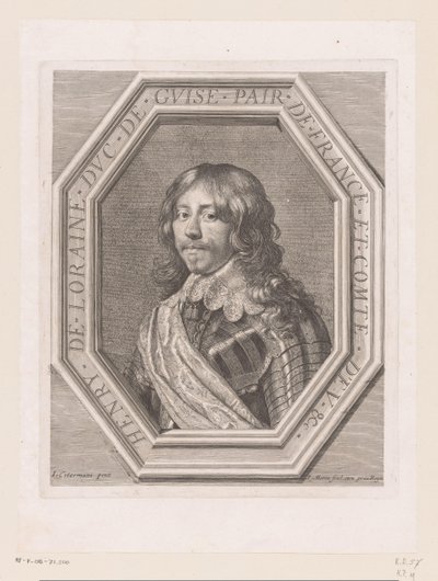 Ritratto di Enrico II di Lorena, duca di Guisa da Jean Morin