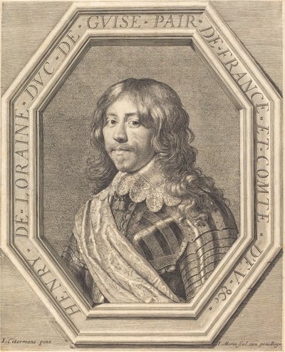 Enrico di Lorena, duca di Guisa da Jean Morin after Justus Sustermans