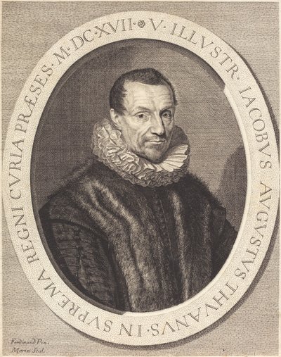 Jacques Auguste de Thou da Jean Morin after Louis Elle I