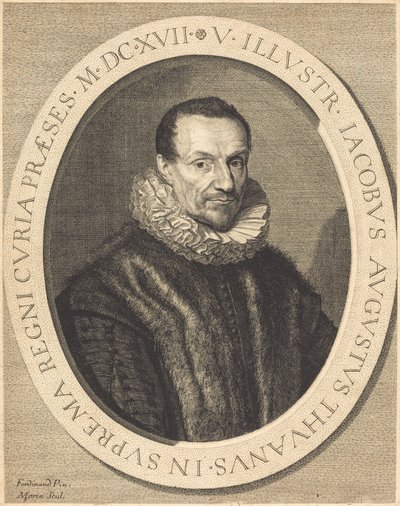 Jacques Auguste de Thou da Jean Morin after Louis Elle I