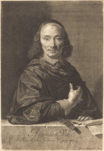 Antoine Vitre da Jean Morin after Philippe de Champaigne