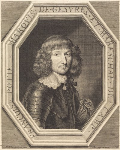 François Potier, marchese di Gevres da Jean Morin after Philippe de Champaigne