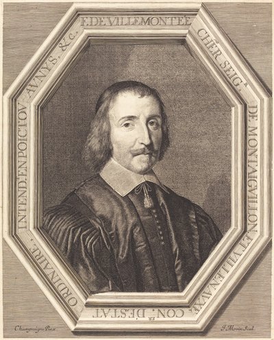 François de Villemontee da Jean Morin after Philippe de Champaigne