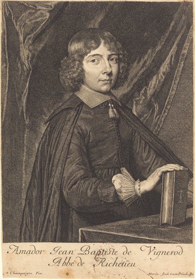 Jean Baptiste Amidor Vignerod da Jean Morin after Philippe de Champaigne