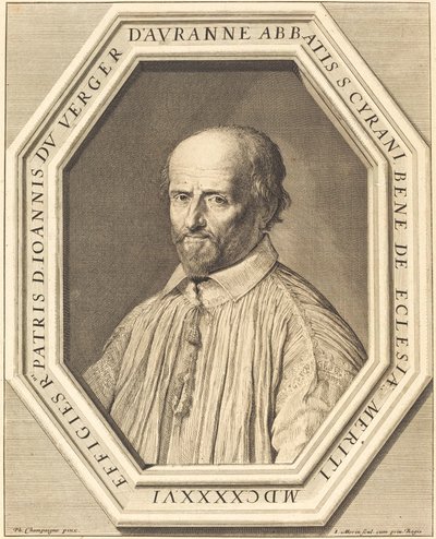 Jean Verger de Hauranne da Jean Morin after Philippe de Champaigne
