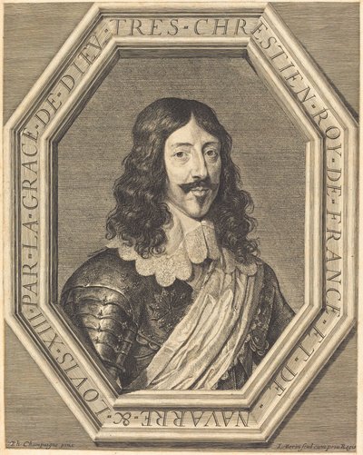 Luigi XIII da Jean Morin after Philippe de Champaigne