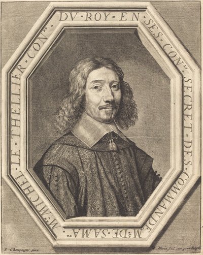 Michel le Tellier da Jean Morin after Philippe de Champaigne