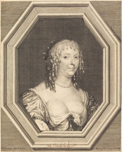 Anne Sophie Herbert, contessa di Carnarvon da Jean Morin after Sir Anthony van Dyck