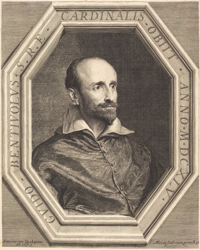 Cardinale Guido Bentivoglio da Jean Morin, after Sir Anthony van Dyck