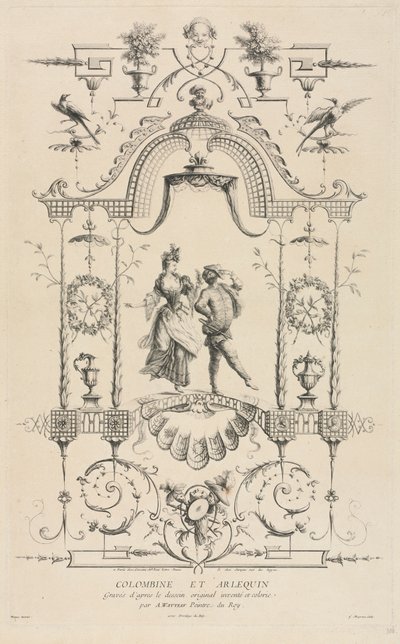 Colombina e Arlecchino da Jean Moyreau