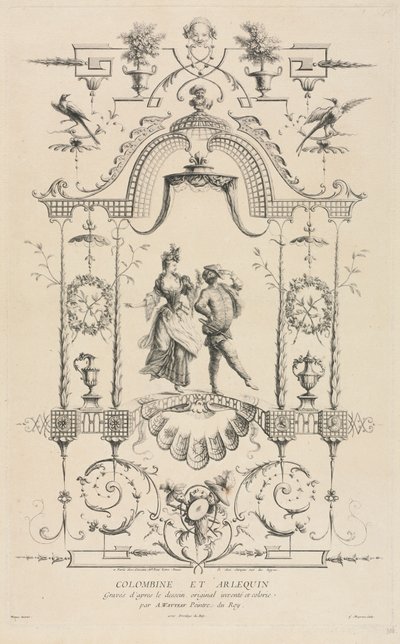 Colombina e Arlecchino da Jean Moyreau