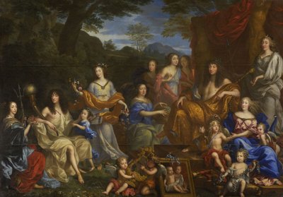 Luigi XIV e la famiglia reale, 1670 da Jean Nocret