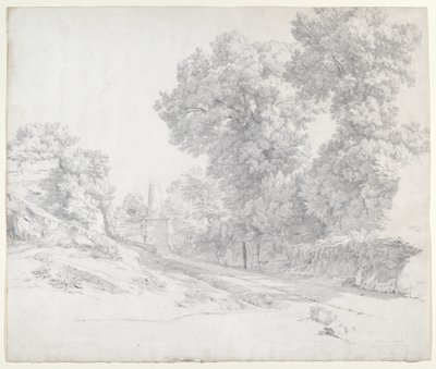 Querce lungo la Via Appia vicino ad Albano da Jean Paul Flandrin