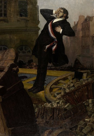 Morte del deputato Alphonse Baudin il 3 dicembre 1851, 1902 da Jean Paul Laurens