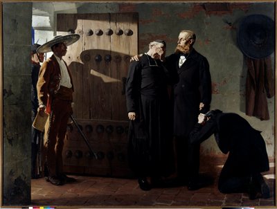 Imperatore Massimiliano I (1832-1867) del Messico prima della sua esecuzione il 19 giugno 1867 (dettaglio) da Jean Paul Laurens