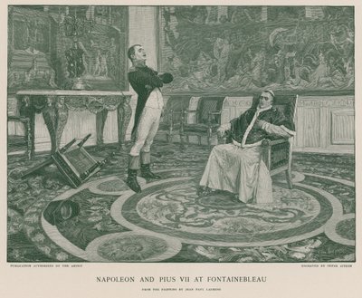 Napoleone e Pio VII a Fontainebleau da Jean Paul Laurens