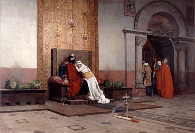La scomunica di Roberto il Pio, 1875 da Jean Paul Laurens