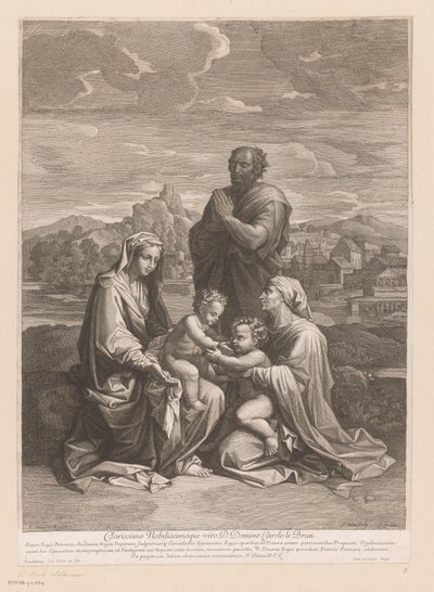 Sacra Famiglia con Elisabetta e Giovanni da Jean Pesne