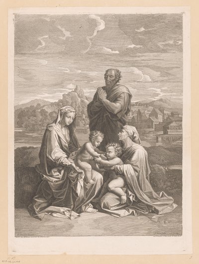Sacra Famiglia con Elisabetta e Giovanni Battista da Jean Pesne