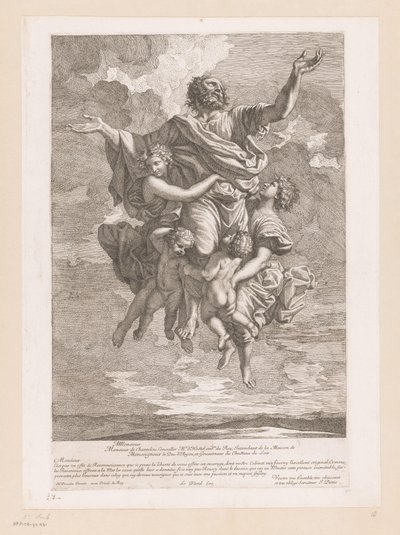 San Paolo portato in cielo dagli angeli da Jean Pesne