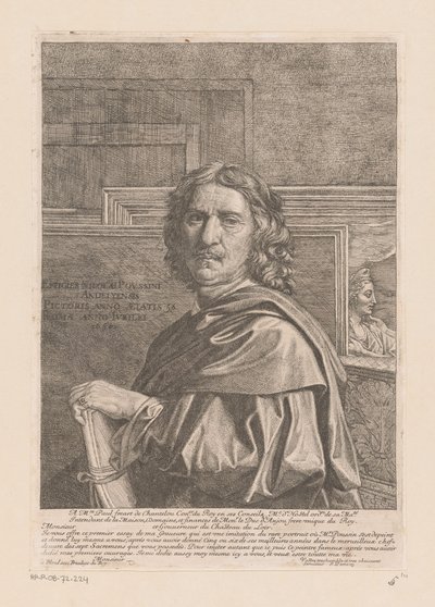 Ritratto di Nicolas Poussin da Jean Pesne