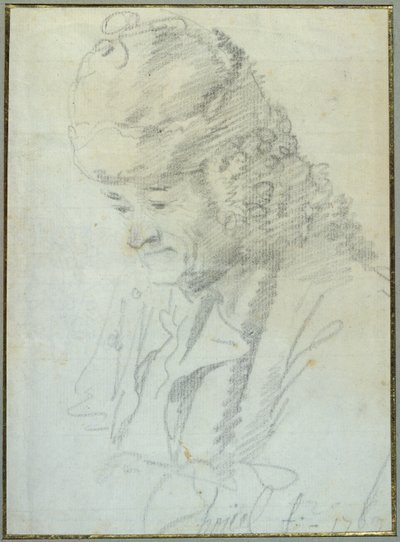 Voltaire (1694-1778) in vecchiaia, 1769 da Jean Pierre Houel
