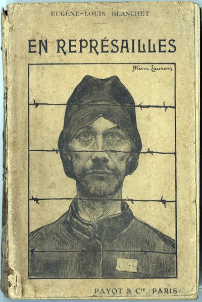 Copertina, "En reprisailles", di Eugene-Louis Blanchet, illustrazione di Jean-Pierre Laurens (1875-1933). Editions Payot et Compagnie, Parigi da Jean Pierre Laurens