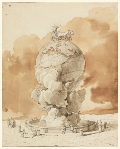 Design per un monumento pubblico da erigere in una piazza di Parigi da Jean Pierre Louis Laurent Houël