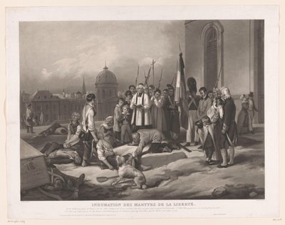 Funerale delle vittime della Rivoluzione di Luglio da Jean Pierre Marie Jazet