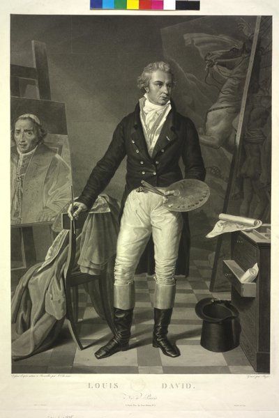 Jacques Louis David (acquatinta) da Jean Pierre Marie Jazet