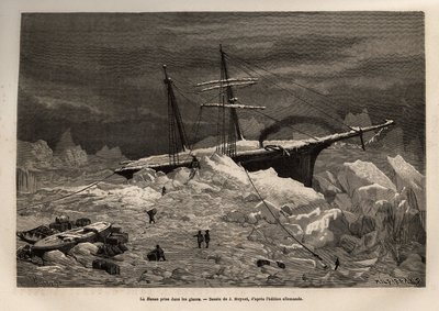 La nave tedesca La Hansa intrappolata nel ghiaccio, l