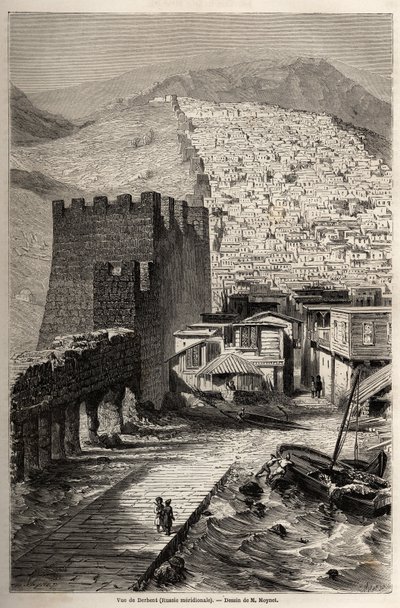 Veduta di Derbent da Jean Pierre Moynet