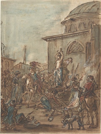 Olindo e Sofronia salvati da Clorinda da Jean Pierre Norblin