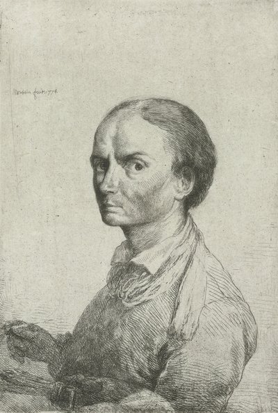 Autoritratto di Jean Pierre Norblin de la Gourdaine da Jean Pierre Norblin de La Gourdaine