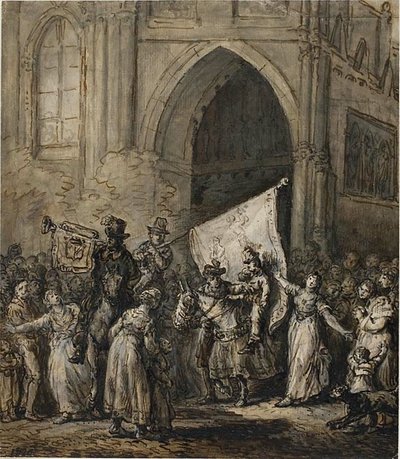 Scena della rivoluzione da Jean Pierre Norblin de La Gourdaine