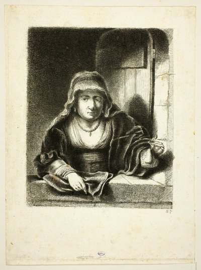 Donna alla Finestra da Jean Pierre Norblin de La Gourdaine