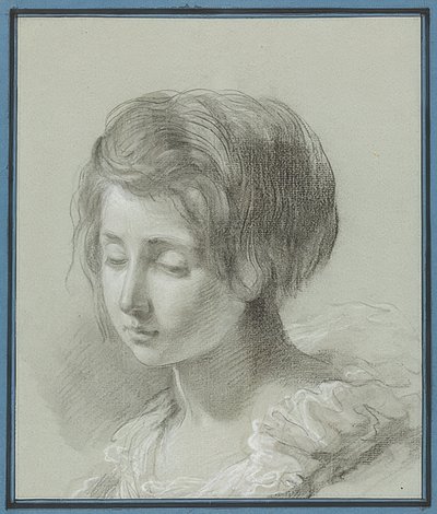 Ritratto di una giovane donna. Circa 1781 da Jean Pierre Saint Ours