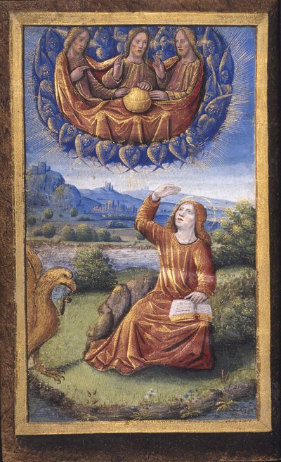 La Santissima Trinità da Lettres bâtardes da Jean Poyet