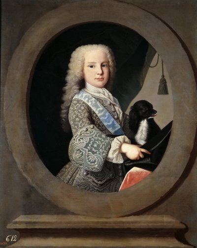 Luis Antonio Jaime di Spagna 1727-1785, il Cardinale Infante, 1731 da Jean Ranc
